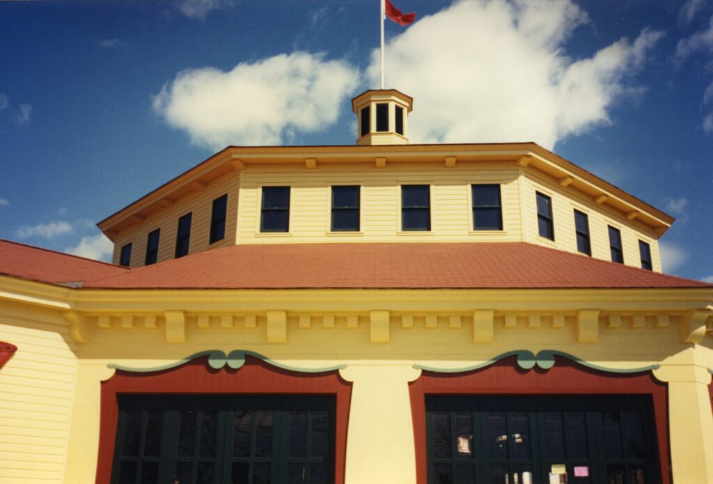 Historical Merry Go Round Building                           Custom Exterior Trim Installation